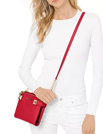 Michael Kors Karla Small East West Leather Satchel