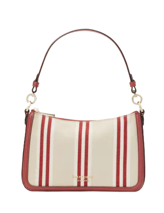 Kate Spade New York Hudson Striped Canvas Medium Convertible