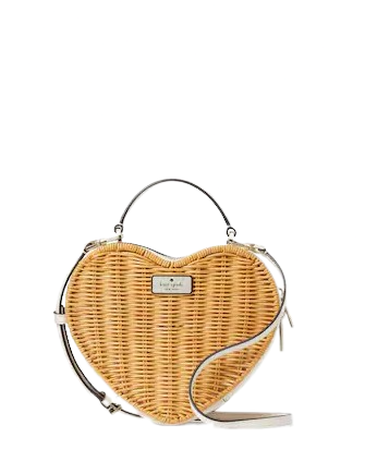 NWT Kate Spade Wicker Heart Crossbody Love Shack Kosovo