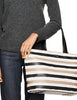 Kate Spade New York Grant Street Jules Grainy Vinyl Striped Tote