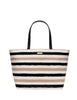 Kate Spade New York Grant Street Jules Grainy Vinyl Striped Tote