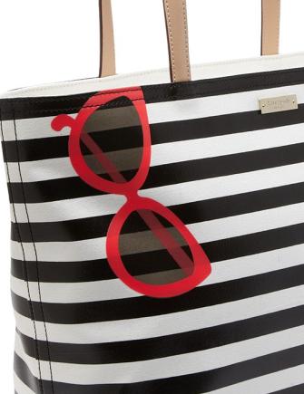 Kate Spade New York Splash Out Stripe Sunglasses Francis Tote