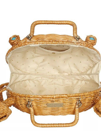 Kate Spade New York Splash Out Crab Wicker Handbag