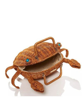 Kate Spade New York Splash Out Crab Wicker Handbag
