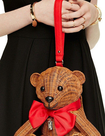 Kate Spade New York Flavor Of The Month Wicker Teddy Bear