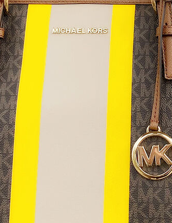 Michael Kors Bags, Michael Kors Jet Set Gold Stripe Tote