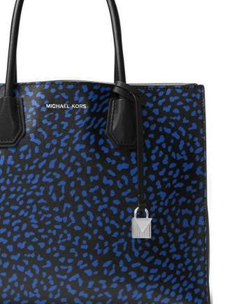 Michael Michael Kors Mercer Leopard Leather Tote Brixton Baker