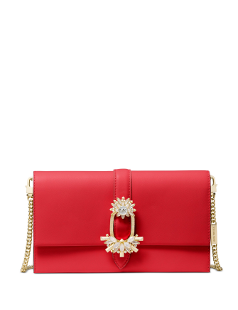 Michael Michael Kors Cece Large Convertible Leather Clutch Crossbody Brixton Baker