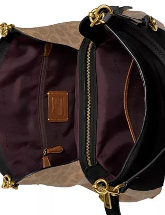 Coach leather dalton 31 in signature blocking 2025