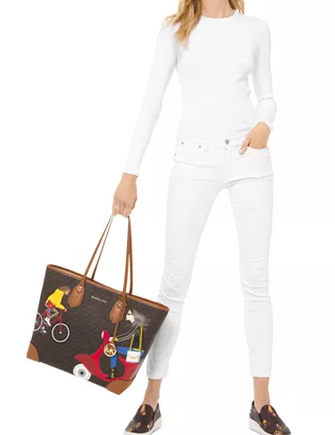 Michael Michael Kors Leather Eva Tote