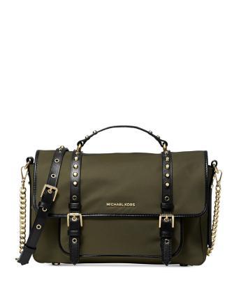Michael michael kors leila flap messenger nylon crossbody store