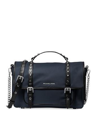 Michael Michael Kors Leila Flap Messenger Nylon Crossbody Brixton Baker