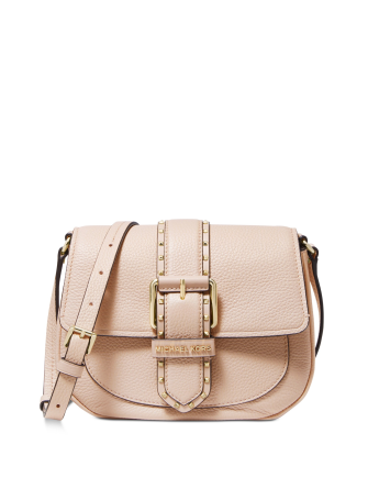 Michael Michael Kors Lillian Buckle Leather Small Crossbody Bag Brixton Baker
