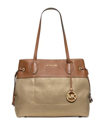 Michael Michael Kors Marina North South Large Drawstring Tote Gold
