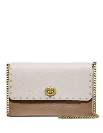 Coach signature hotsell embossed leather