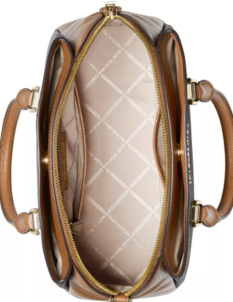 Michael Michael Kors Maxine Signature Logo Dome Satchel Brixton Baker