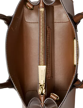 Michael Kors Mercer Medium Leather Messenger Crossbody Handbag