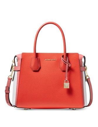 Michael kors mercer belted pebble leather satchel store
