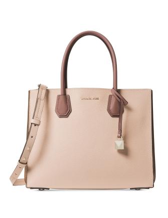 Michael Michael Kors Mercer Large Pebbled Accordion Tote Brixton Baker