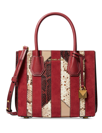 Michael Michael Kors Mercer Medium Accordion Leather Messenger