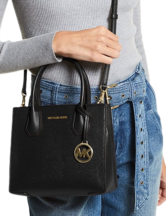 Michael Kors Mercer Medium Pebbled Leather Messenger Bag