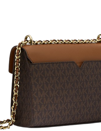 Michael Michael Kors Rose Medium Logo and Faux Leather Shoulder Michael Michael Kors Rose Medium Logo and Faux Leather Shoulder