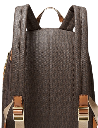 Buy the Michael Kors Monogram Backpack Brown