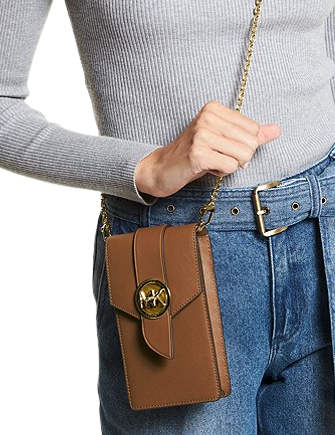Leather smartphone crossbody bag best sale