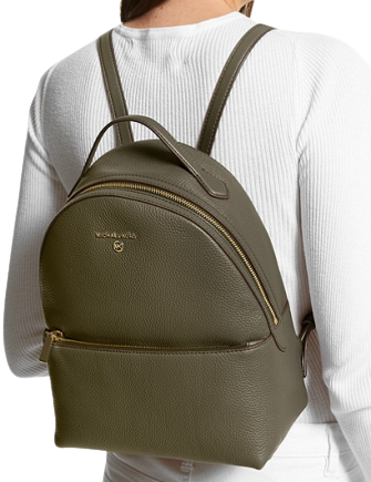 Michael kors backpack olive green deals