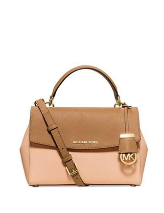 MICHAEL by Michael Kors Ava Small Colorblock Saffiano Leather Satchel Bag