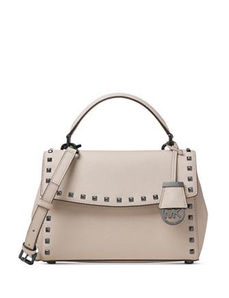 Michael Kors Cement Small Ava Stud Top Handle Satchel