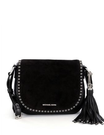 Michael Michael Kors Brooklyn Suede Medium Saddle Bag