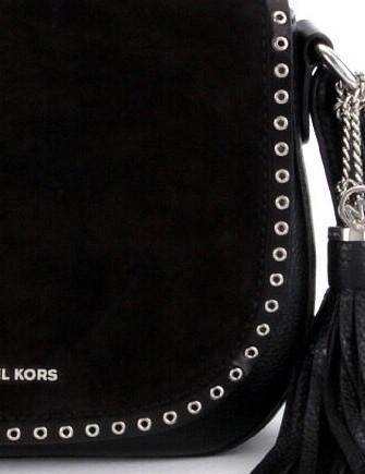 Michael kors leather and shop suede saddle bag