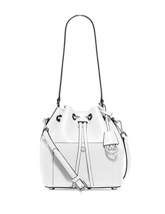 Michael Kors Optic White Greenwich Small Saffiano Leather