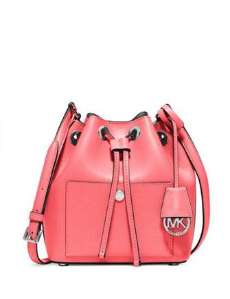 MICHAEL KORS Greenwich Small Two-Tone Logo And Saffiano Leather