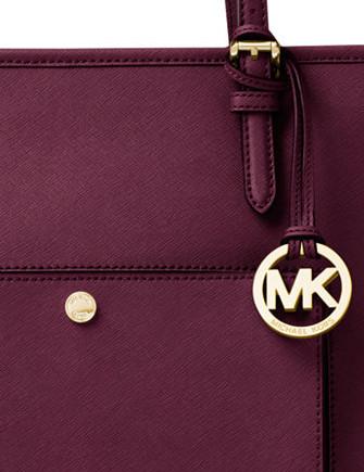 Michael Kors Plum Jet Set Travel Saffiano Leather Smartphone Crossbody, Best Price and Reviews