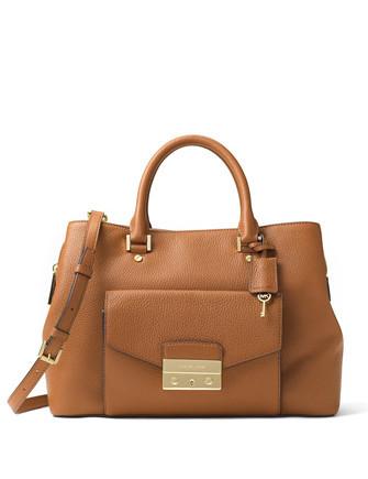 Michael kors hailee crossgrain leather satchel sale