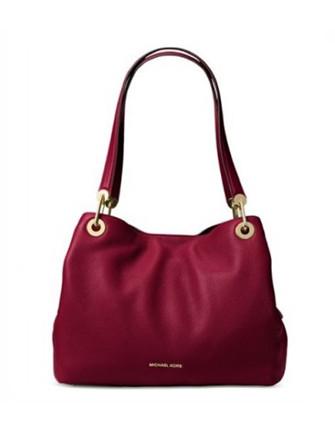 Michael Michael Kors Large Raven Leather Shoulder Tote
