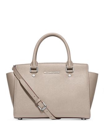 Michael+Kors+Selma+Medium+Satchel+Leather+Tote+Bag+Purse+Handbag+