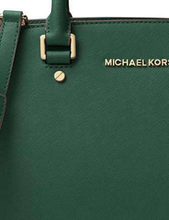 Michael Kors Selma Medium Saffiano Leather Satchel