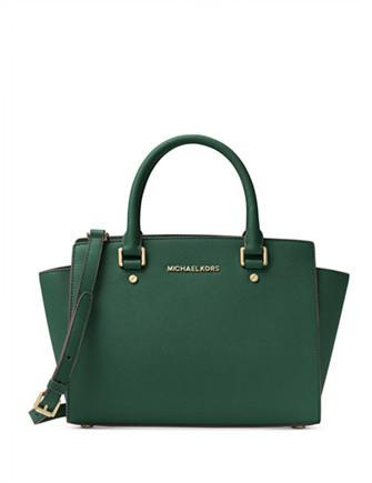 Michael Kors Selma Medium Satchel Moss