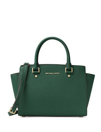 Michael Kors Selma Medium Satchel (Moss)