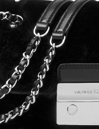 Michael Michael Kors Sloan Shearling Small Chain Shoulder Bag