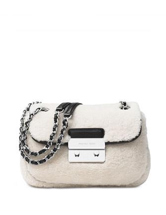 Michael Michael Kors Sloan Shearling Small Chain Shoulder Bag