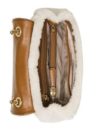Michael Michael Kors Sloan Shearling Small Chain Shoulder Bag