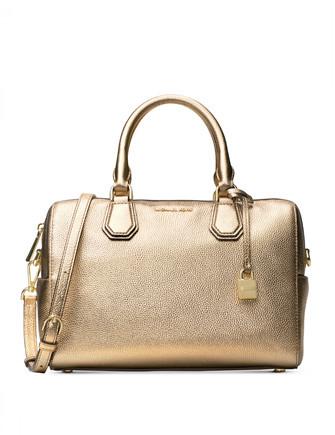 Michael kors duffle bag gold online