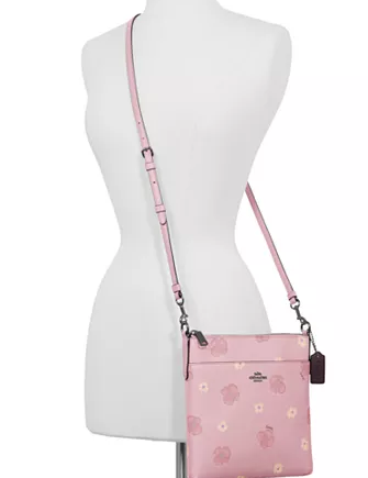 Coach Pansy Print Mini Kitt Crossbody