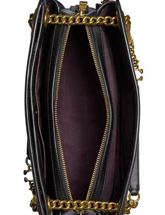Coach Polished Pebble Leather Bryant Convertible Carryall Satchel