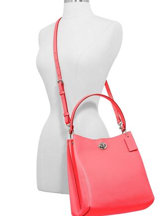 Polished pebble leather sales charlie bucket crossbody