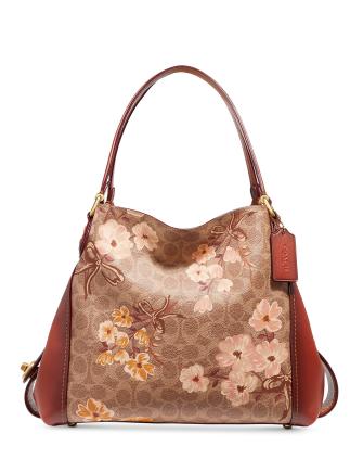 Coach edie 31 deals signature shoulder bag